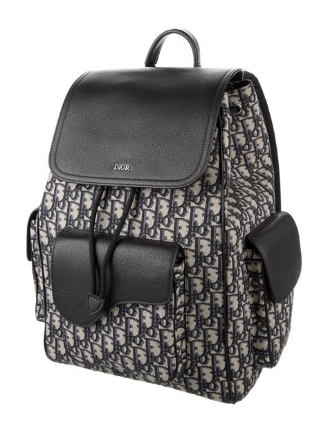 dior oblique backpack black|Dior oblique saddle bag.